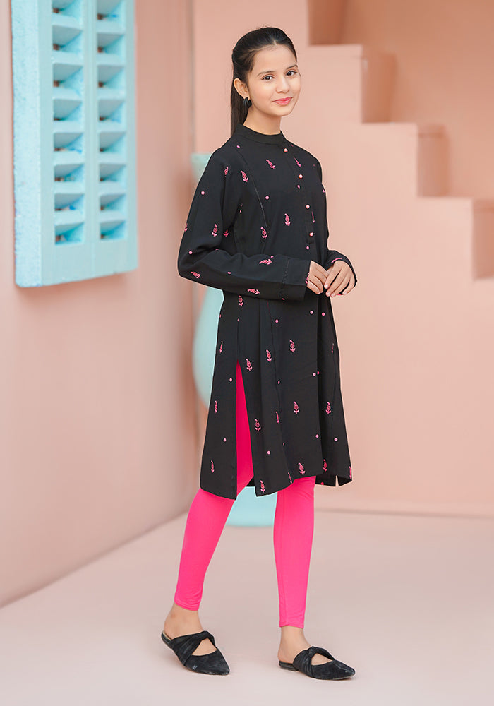 Boski Linen Printed Kurta - Wear Ochre