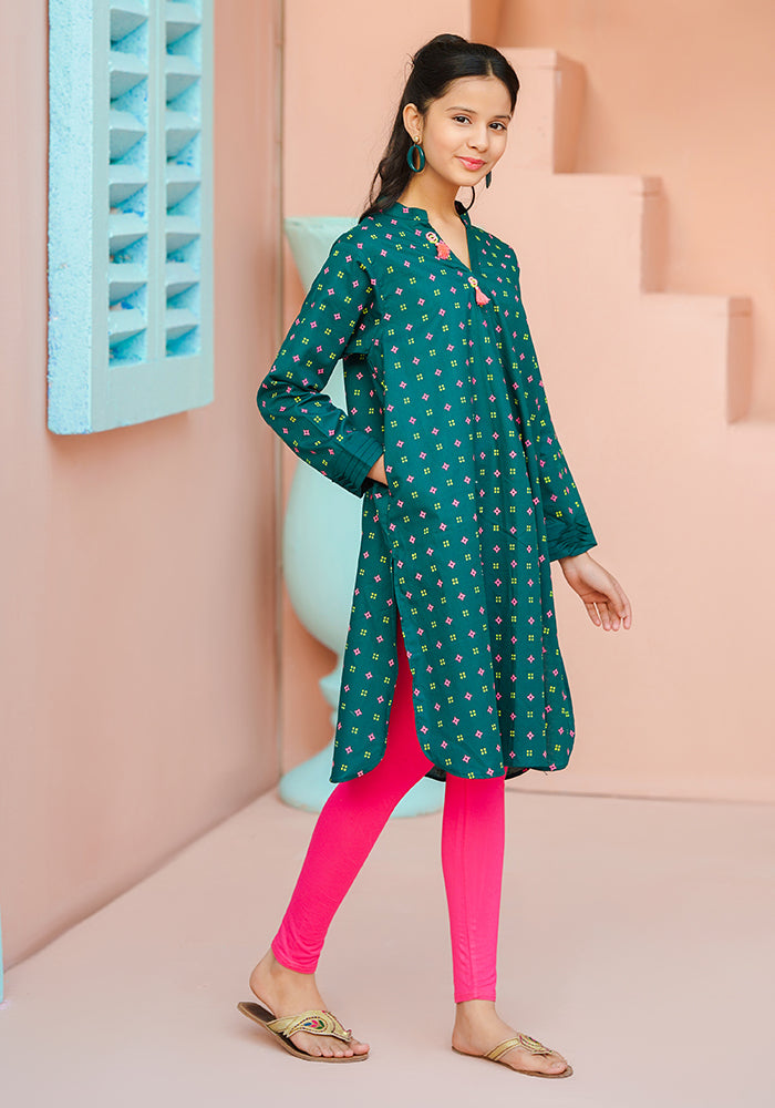 Cotton Printed Kurta - Wear Ochre