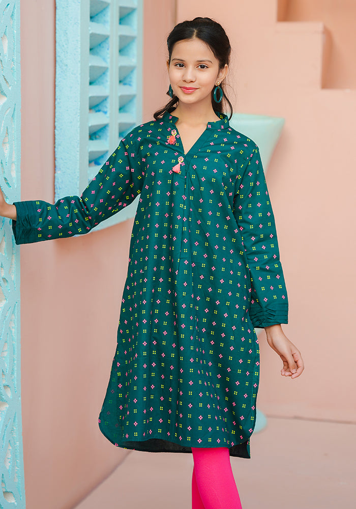 Cotton Printed Kurta - Wear Ochre