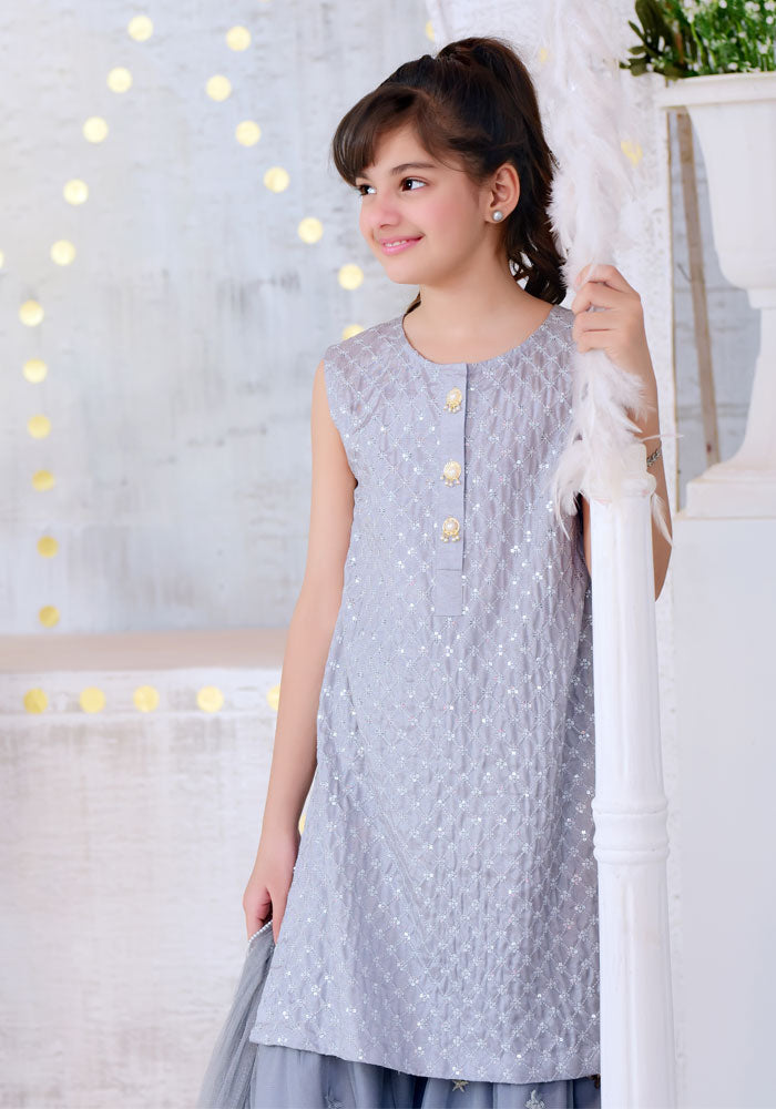 Cotton Silk Embroidered 3 Pc Suit - Wear Ochre