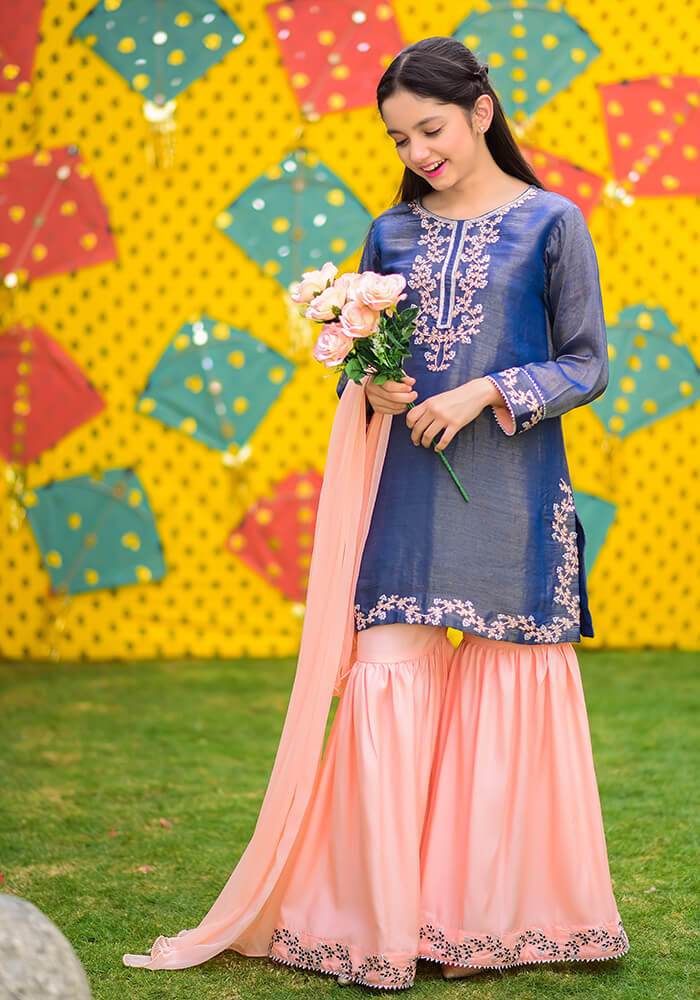 Missouri Embroidered 3 Pc Suit - Wear Ochre