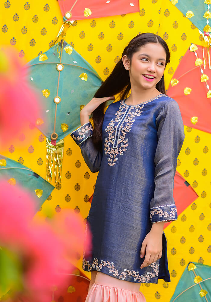 Missouri Embroidered 3 Pc Suit - Wear Ochre