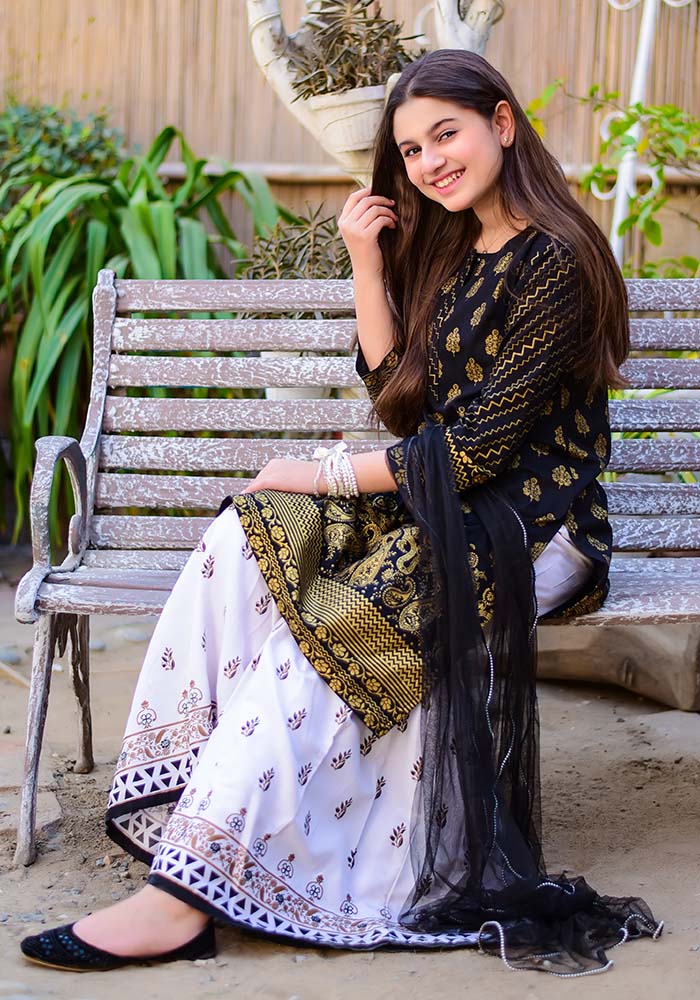 Cotton Printed 3 Pc Suit - Wear Ochre