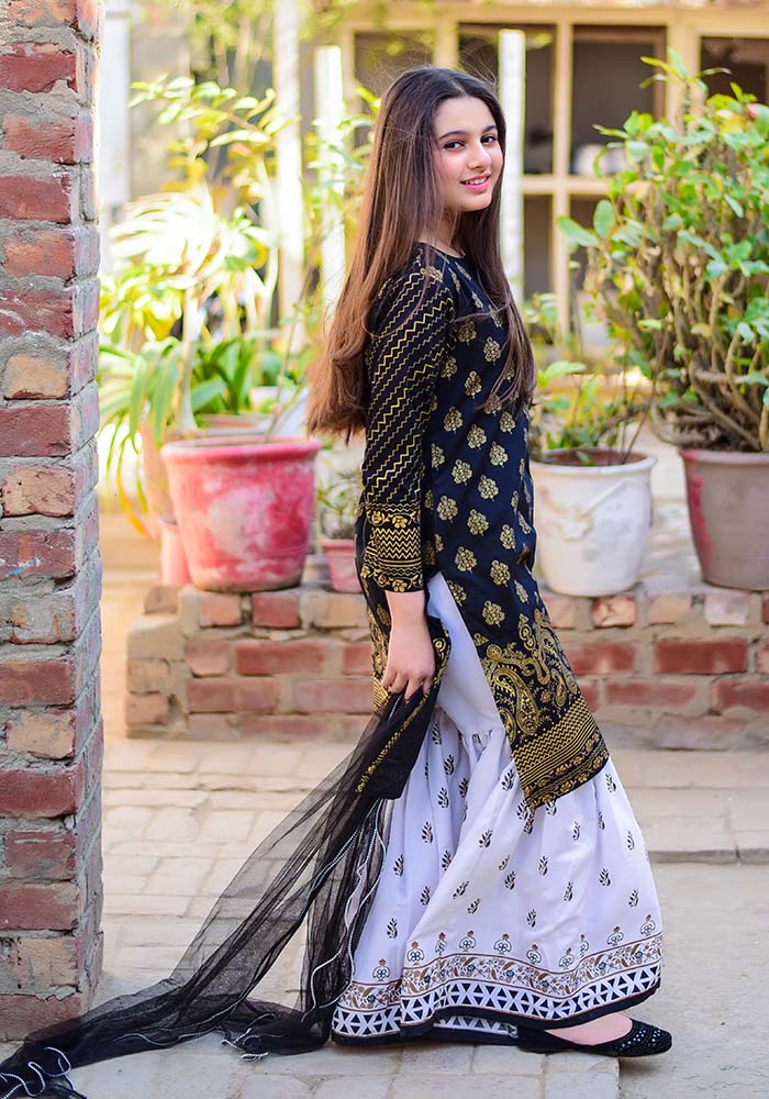 Cotton Printed 3 Pc Suit - Wear Ochre