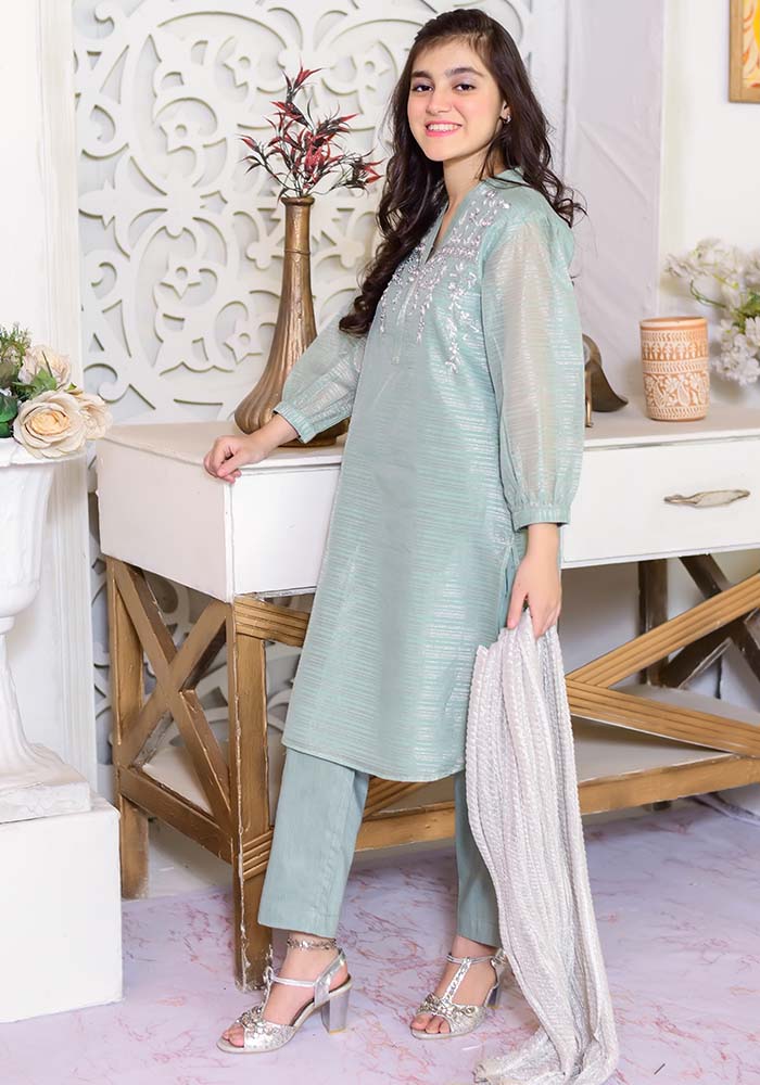 Missouri Hand Work 3 Pc Suit - Wear Ochre