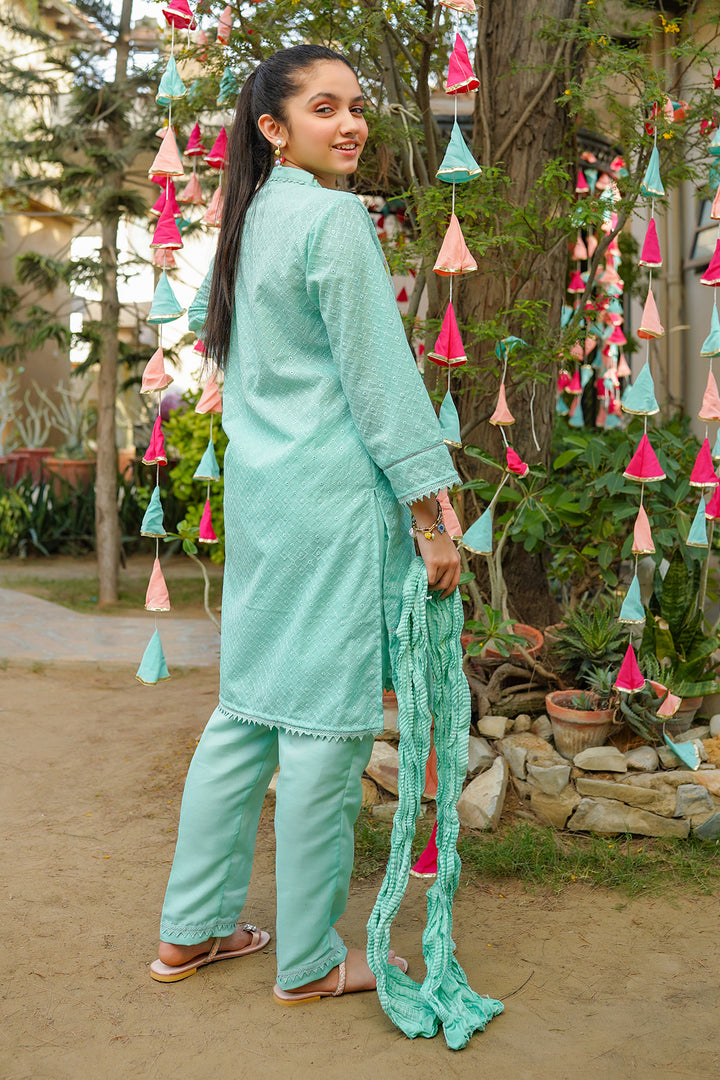 Chikankari Embroidered 3 Pc Suits - Wear Ochre
