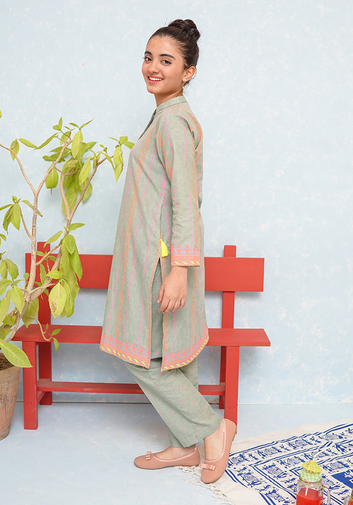 Cotton Chambray Printed Co-ords - Wear Ochre