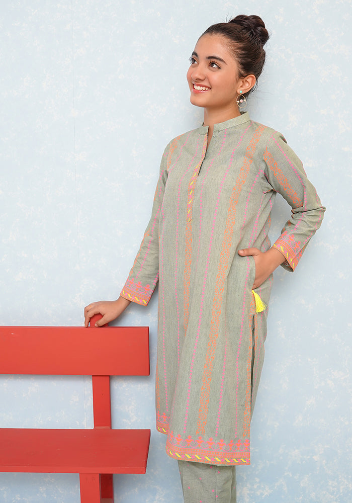 Cotton Chambray Printed Co-ords - Wear Ochre