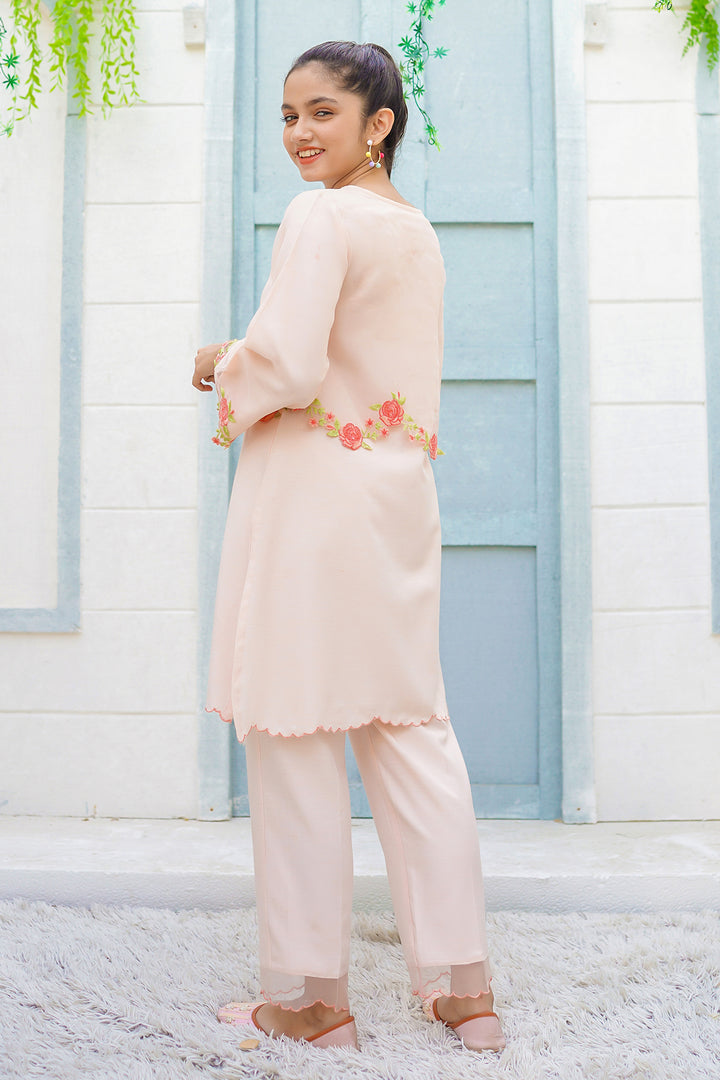 Cotton Viscose Embroidered 2 Pc Suit - Wear Ochre