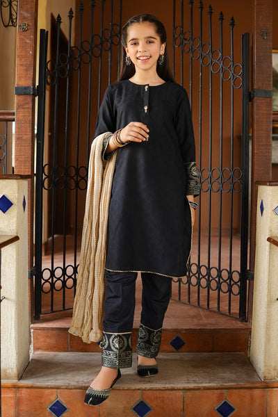 Cotton Jacquard 3 Pc Suit