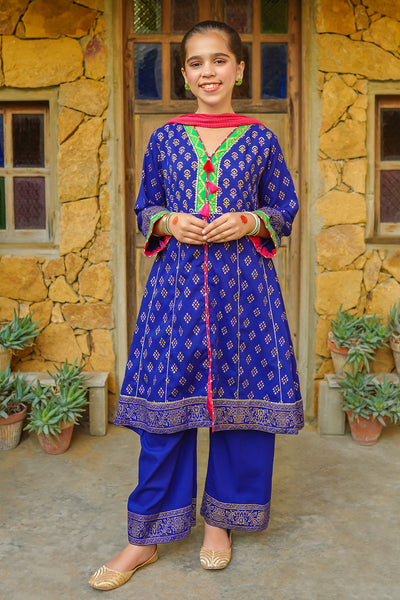 Cotton Printed 3 Pc Suit
