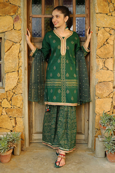 Cotton Printed 3 Pc Suit