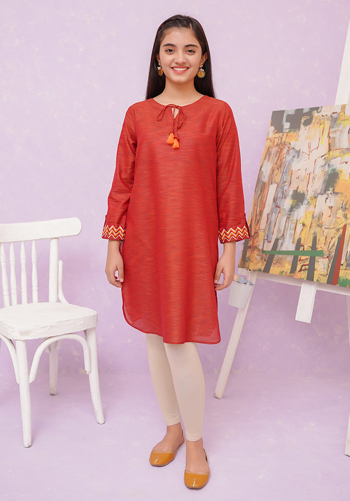 Multi Yarn Cotton Top - Wear Ochre