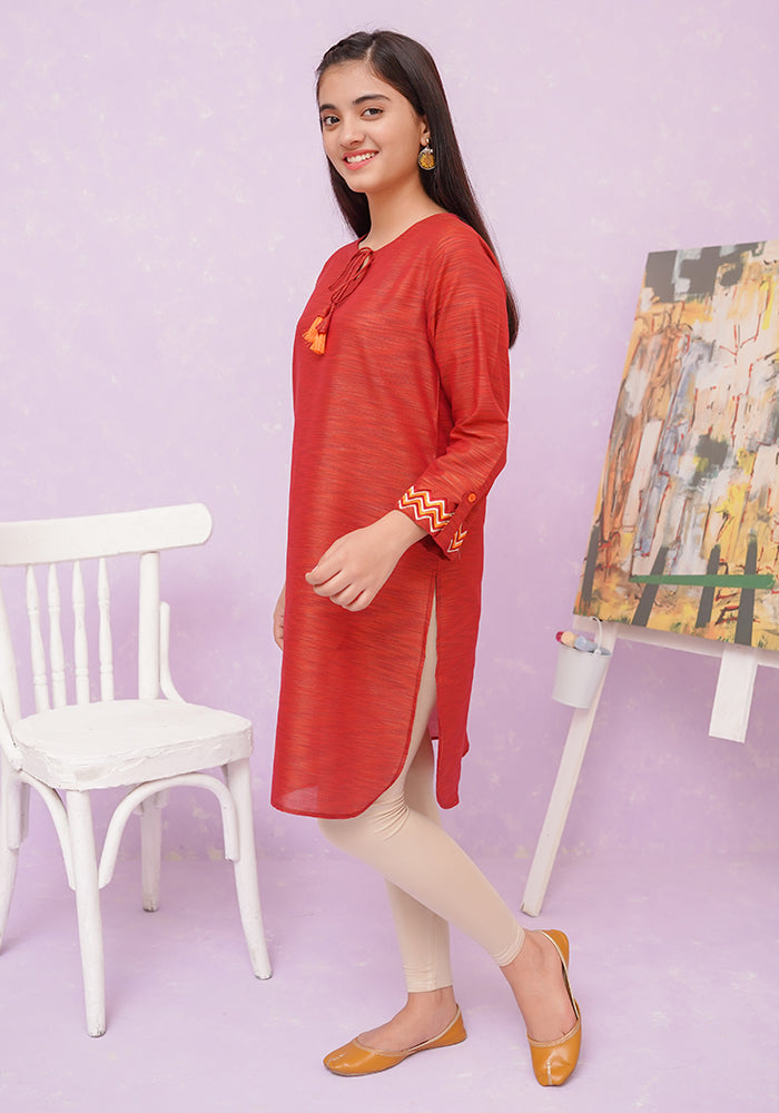 Multi Yarn Cotton Top - Wear Ochre