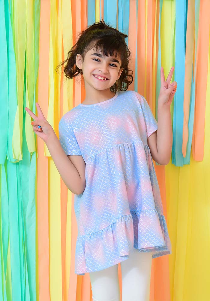 Printed Jersey Frock - Wear Ochre