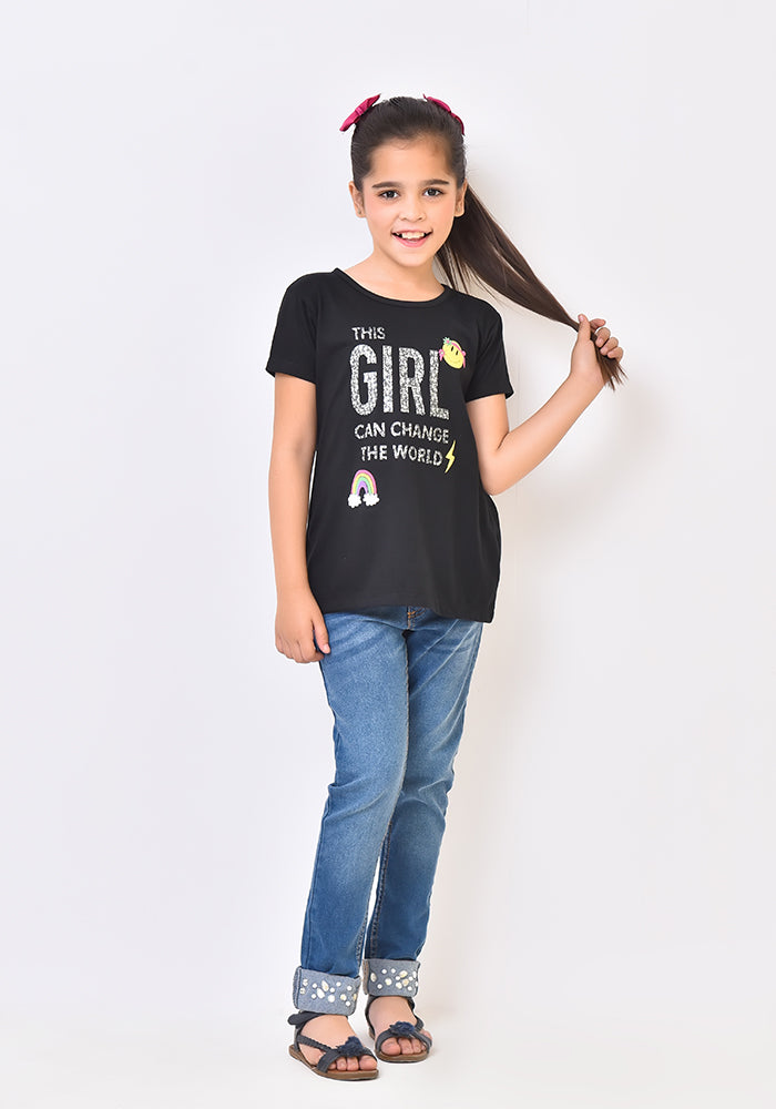 Printed T-Shirt - Wear Ochre