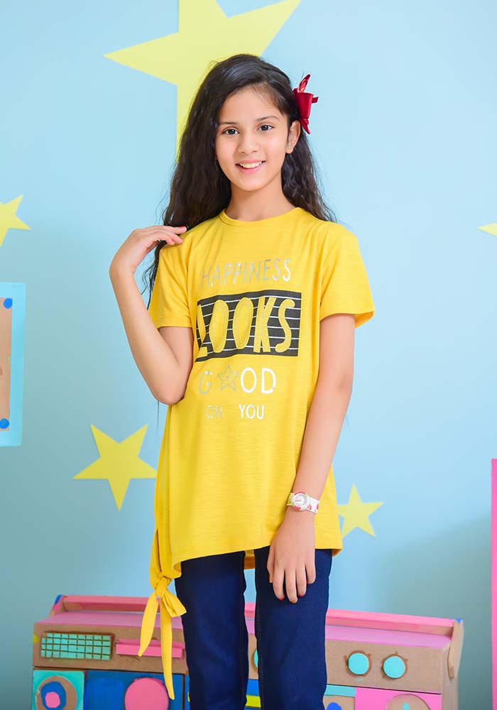 Yellow Cotton Stretch Jersey - Wear Ochre