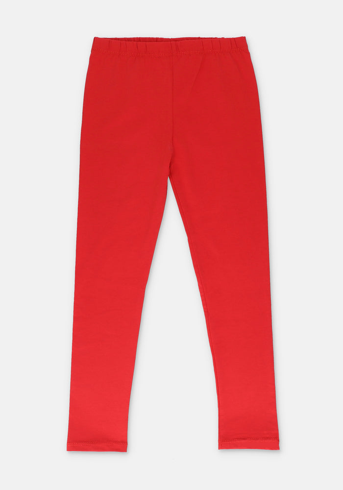 Red Girls Tights - Wear Ochre