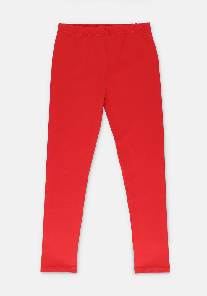 Red Girls Tights - Wear Ochre
