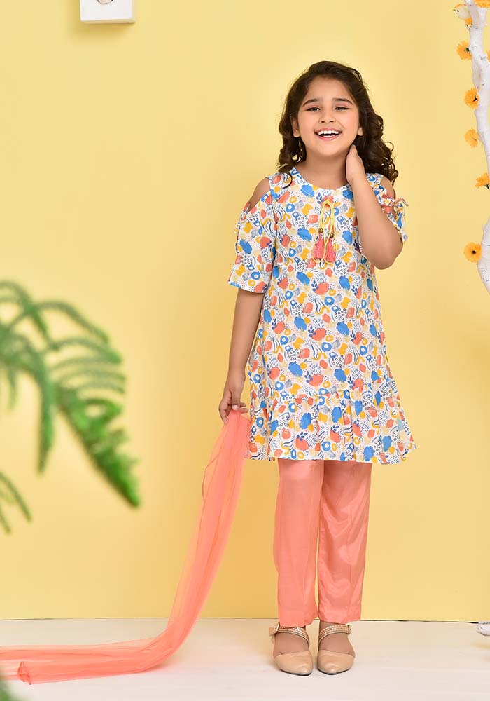 Lawn Digital Printed 3 Pc Suit - Wear Ochre