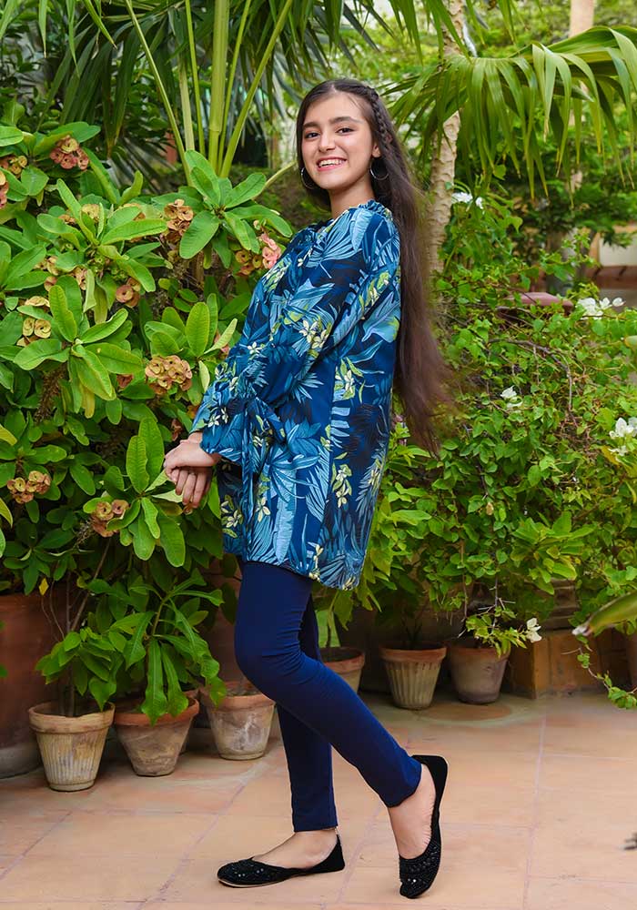 Linen Printed Top - Wear Ochre