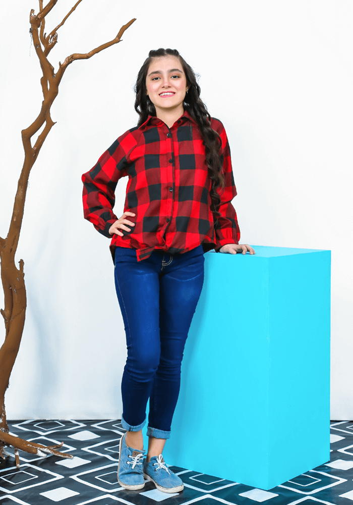 Flannel Chequered Top - Wear Ochre
