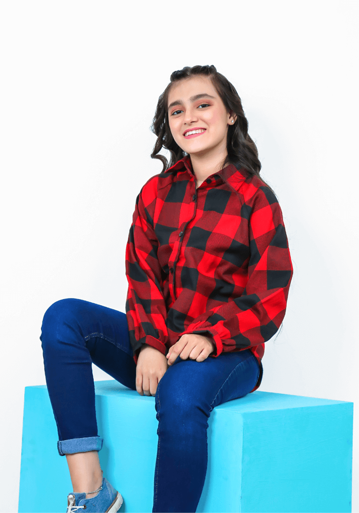 Flannel Chequered Top - Wear Ochre