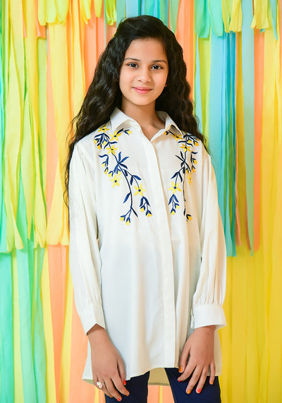 Georgette Embroidered Top