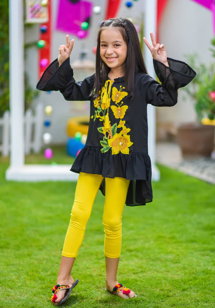 Silk Embroidered Top - Wear Ochre