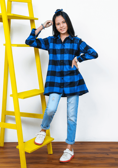 Flannel Chequered Top