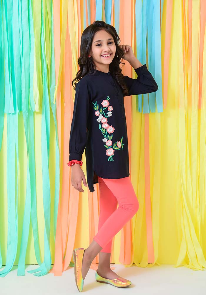 Georgette Embroidered Top - Wear Ochre