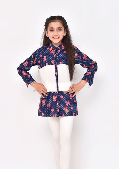 Linen Printed Top