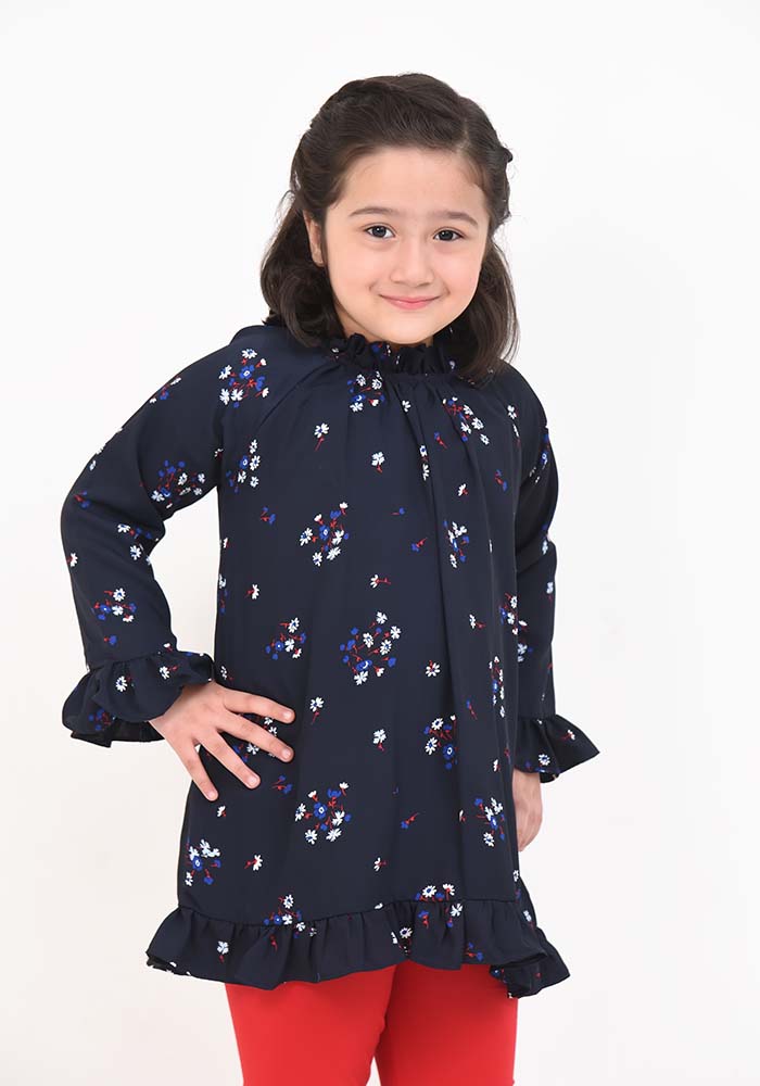 Georgette Printed Top - Wear Ochre