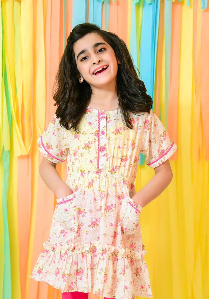Cotton Printed Top - Wear Ochre