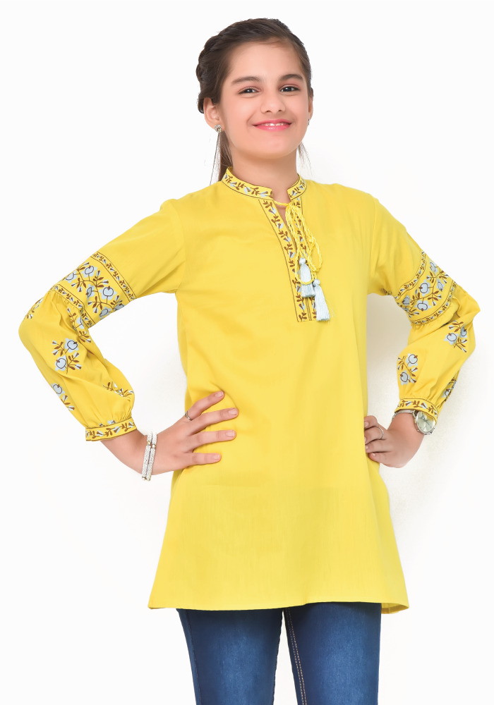 Cotton Printed Top - Wear Ochre