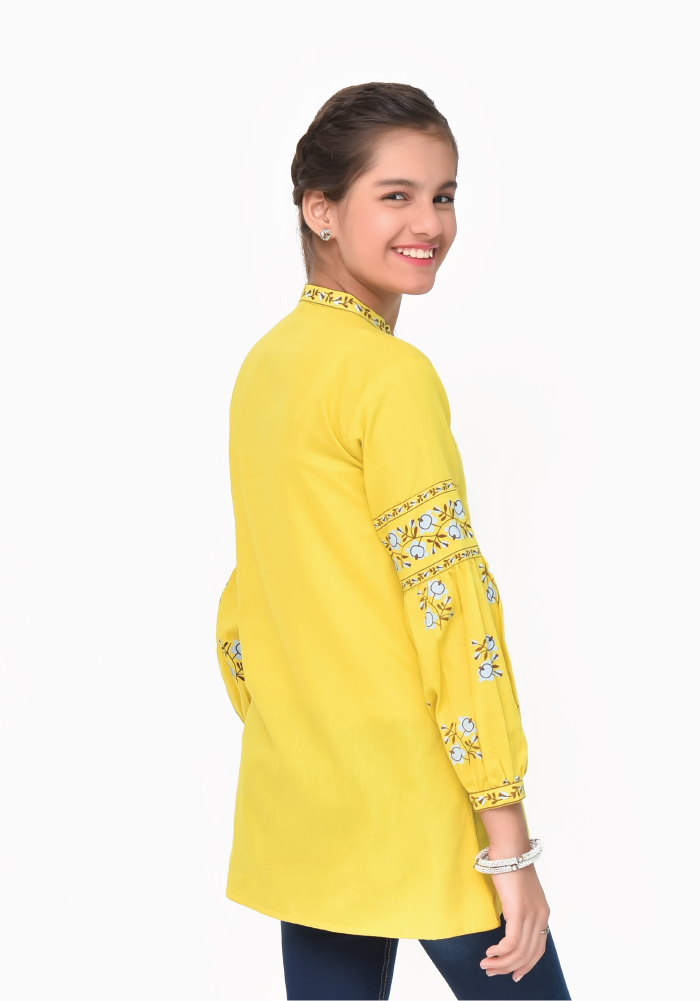 Cotton Printed Top - Wear Ochre