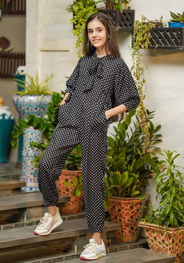 Linen Printed Jumpsuit