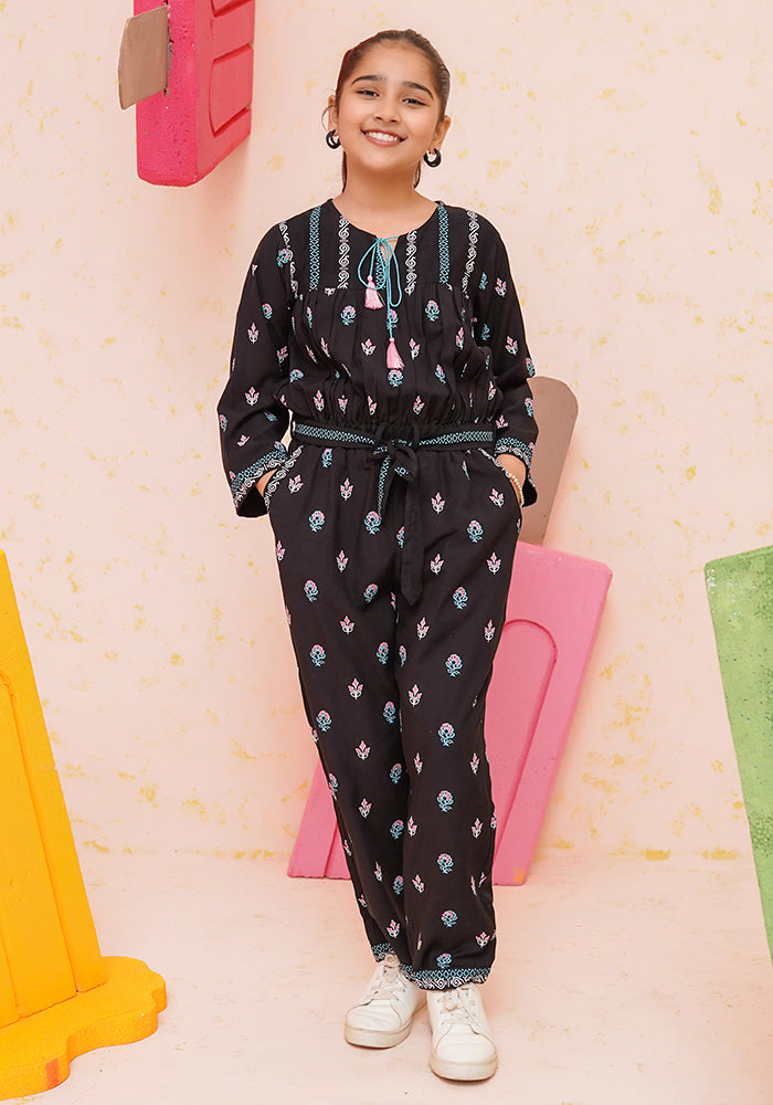 Marina Cotton Printed Jumpsuit - Wear Ochre