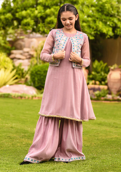 Chiffon Embroidered 3 Pc Suit