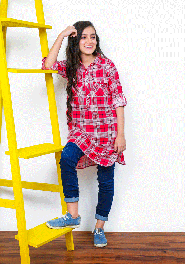 Linen Printed Top - Wear Ochre