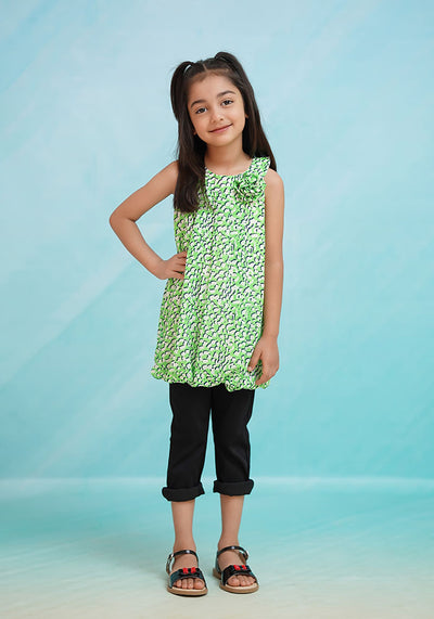 Printed Chiffon Top