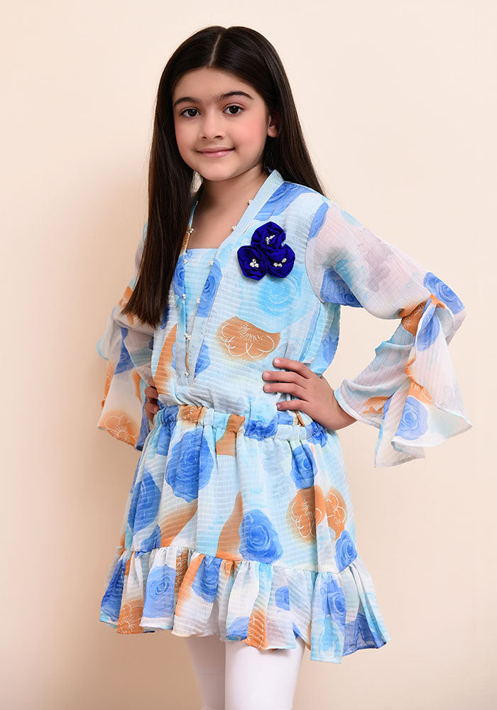 Printed Chiffon Top - Wear Ochre