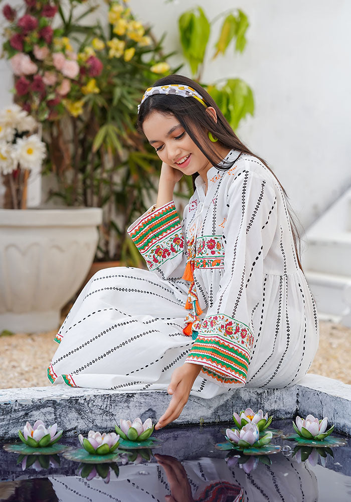 Cotton Printed 3 Pc Suit - Wear Ochre