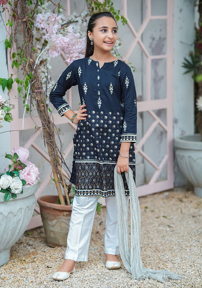 Cotton Printed 3 Pc Suit