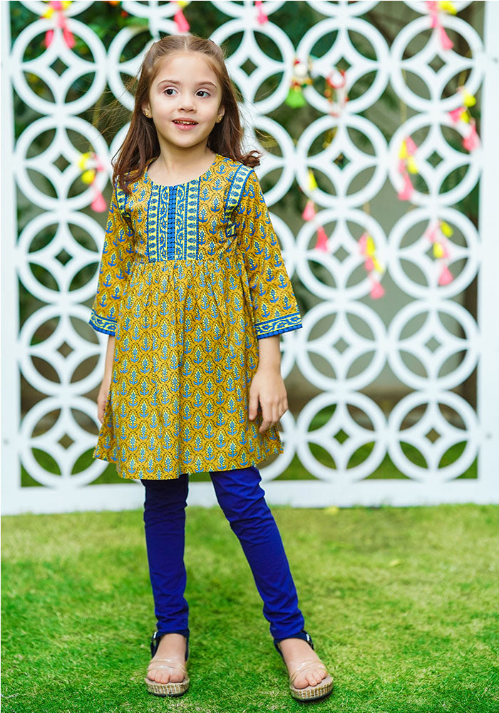 Lawn Digital Printed Kurti - Wear Ochre