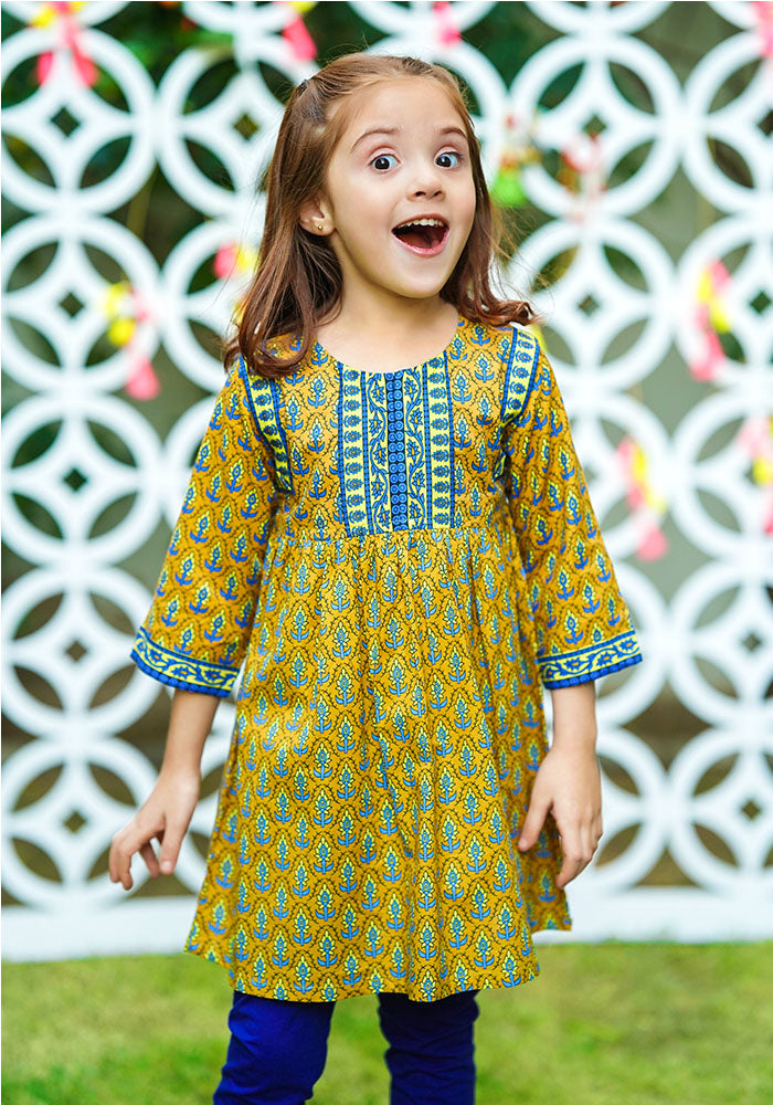 Lawn Digital Printed Kurti - Wear Ochre