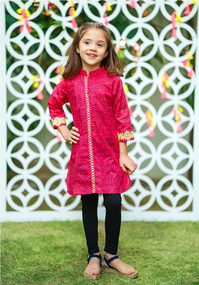 Lawn Digital Printed Kurti - Wear Ochre