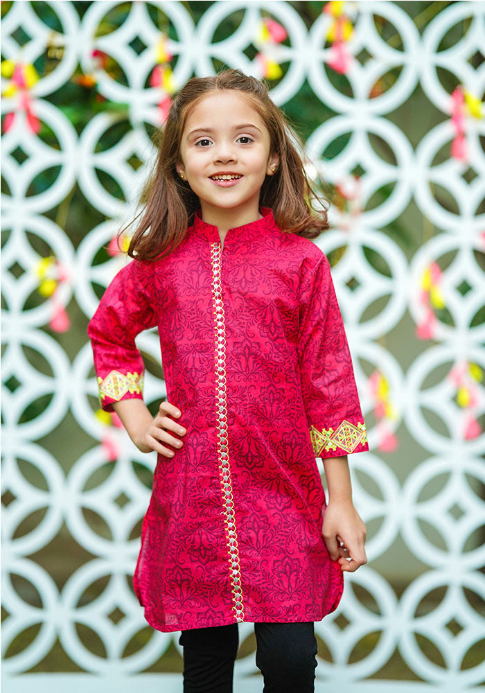 Lawn Digital Printed Kurti - Wear Ochre