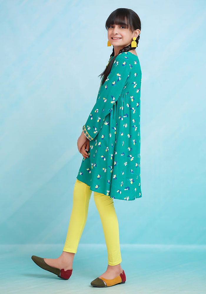 Printed Viscose Top - Wear Ochre