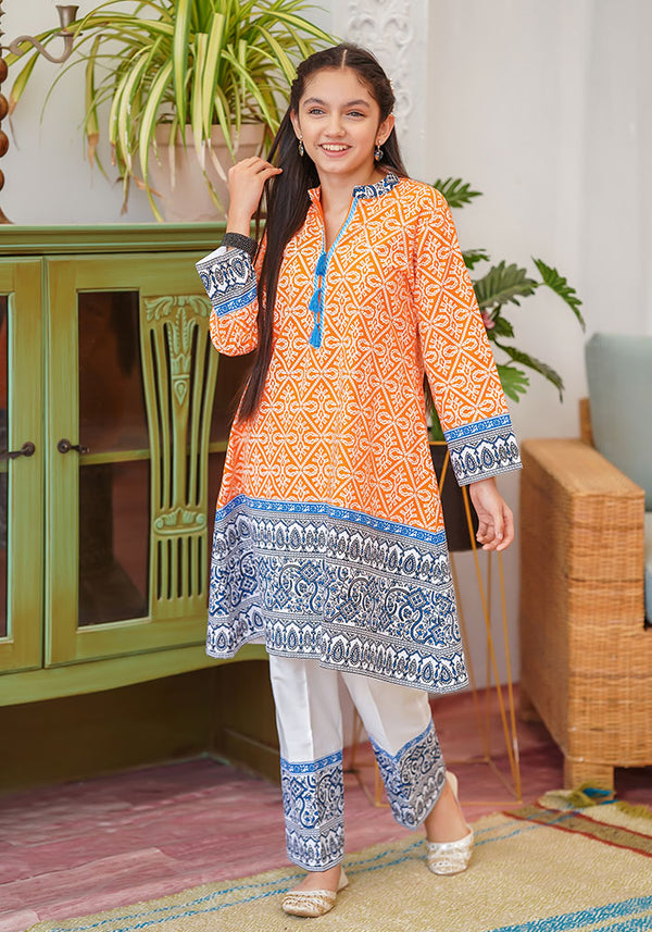 Cotton Printed 2 Pc Suit - Wear Ochre